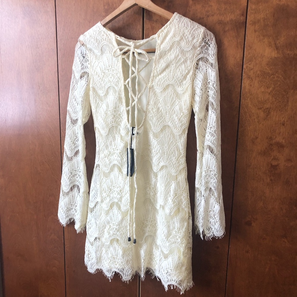NWT Lace Tie Back Dress